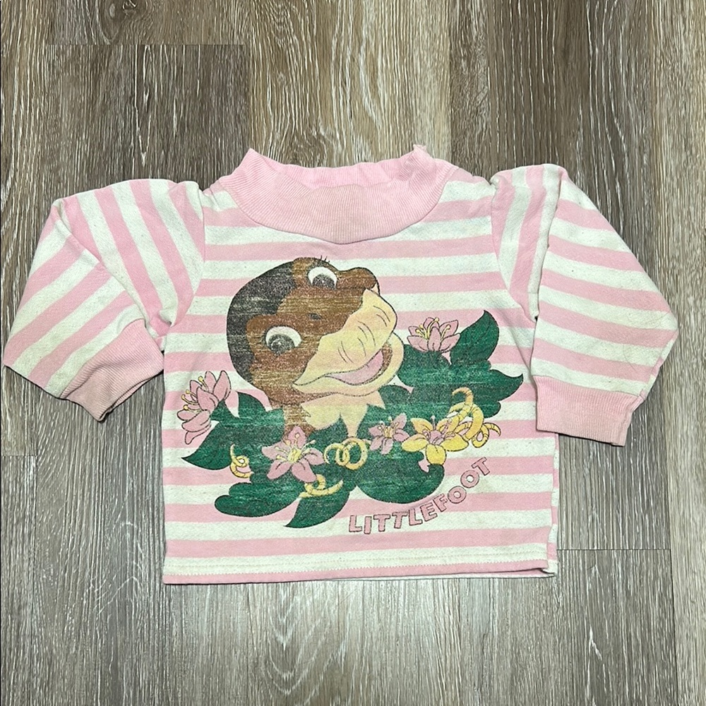 Vtg Little foot Pj Top